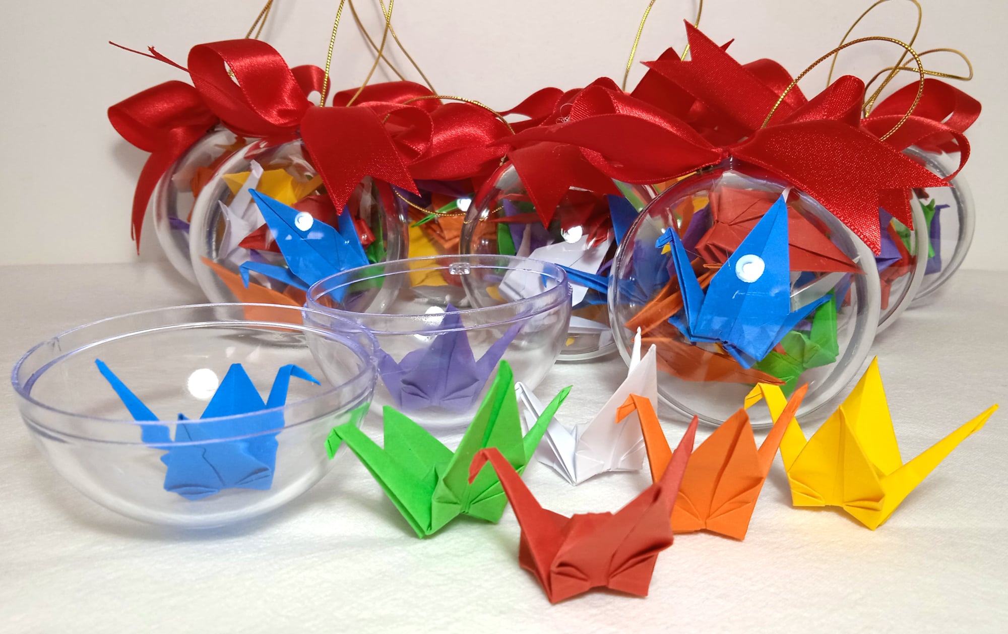 Bolinha acrílica com Tsurus