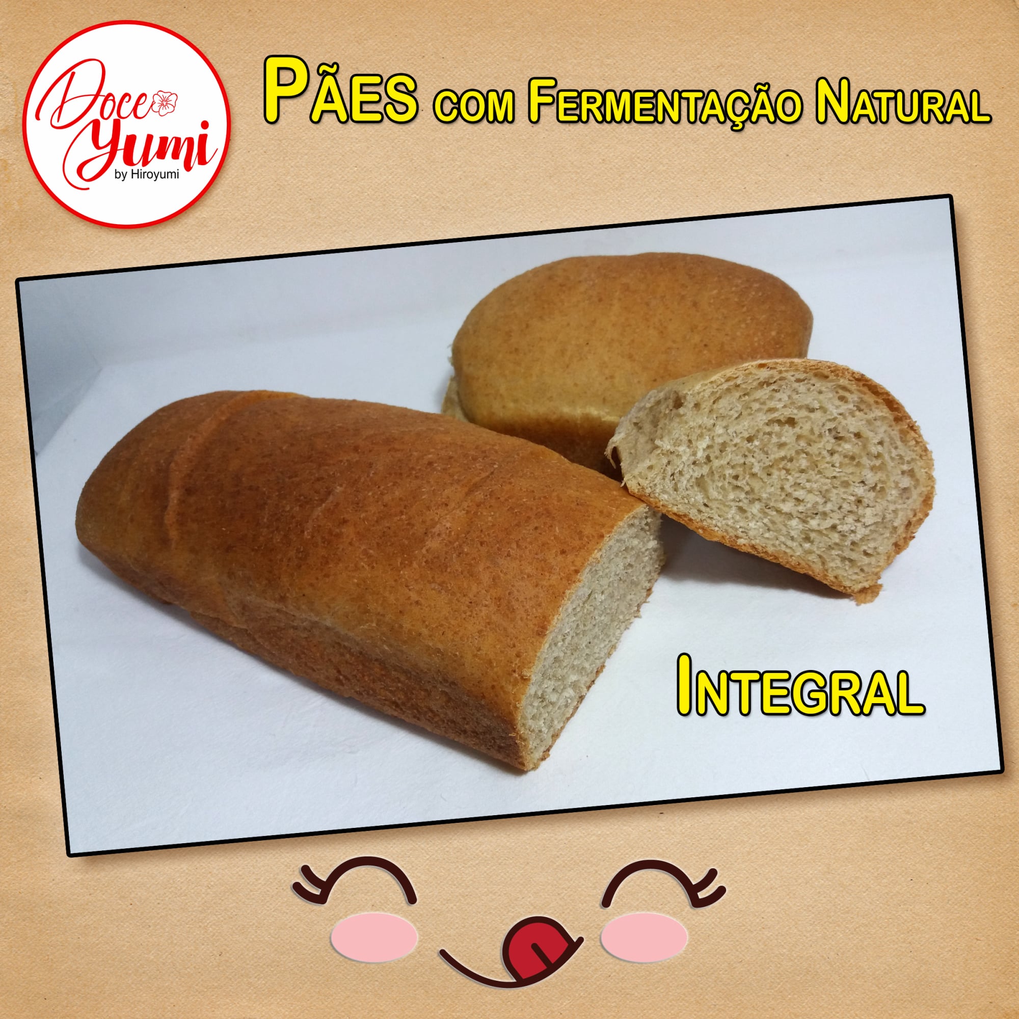 Pães com Fermentação Natural - Integral